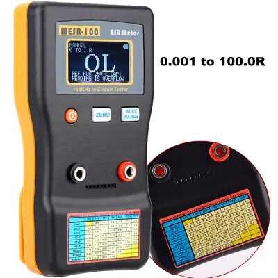 ESR Capacitance Ohm Meter Professional Measuring Tool Capacitance Doide Tester • $54.99