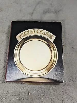 Vtg Brass Coin Dish Pocket Change Tray Holder 5  Mid Century ~ Taiwan • $19.98