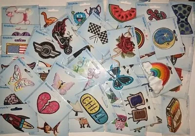 $3 • Buy Simplicity Embroidered IRON ON Applique's Animals Sports Food & More ~YOU PICK