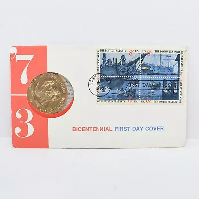 1973 Bicentennial First Day Cover Medal (otb930) • $6