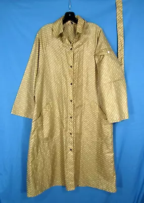 VTG RAINCHEETAHS By NAMAN Gold CHEETAH ANIIMAL PRINT Snap/Belted RAINCOAT Sz 6 • $64