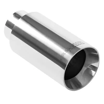 Magnaflow 35125  Stainless Exhaust Tip 2.25  Inlet 3.5  Round 4.5  Long Polished • $78.17