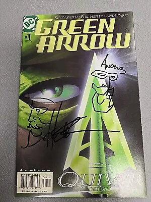 Green Arrow #1 Comic Book 2001 VF/NM Kevin Smith Matt Wagner DC 2x Sketch Signed • $30.99