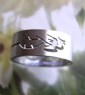$4.99 • Buy Mythical PHOENIX Stainless Steel Wedding Band Ring 9