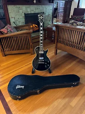 Vintage Gibson Les Paul Custom - 1976 - All Original - Black/Silver - 121615 • $5000