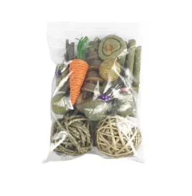 31pcs Bundle Guinea Pig Rabbit Natural Chew Toys Enrichment Prevents Boredom • £13.99