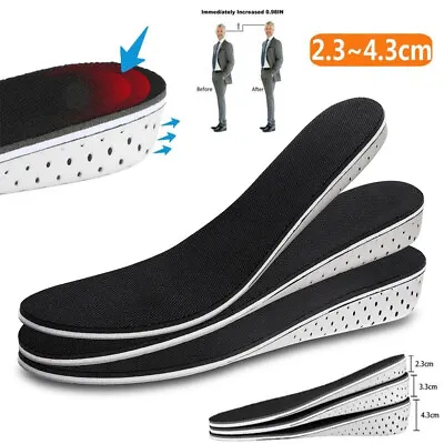 $6.99 • Buy Men Women Invisible Height Increase Insoles Heel Lift Taller Shoe Inserts Pad CA