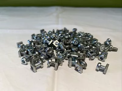 100 Meccano Allen Head Bolts And Square Nuts Part 37b 37a Zinc Plated • £8
