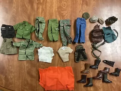 VINTAGE GI JOE CLOTHES For 12  FIGURES BOOTS SHOES • $29