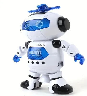 Music Walking Dancing Robot Toy Intelligent Early Educational Toy 360° • £6.99