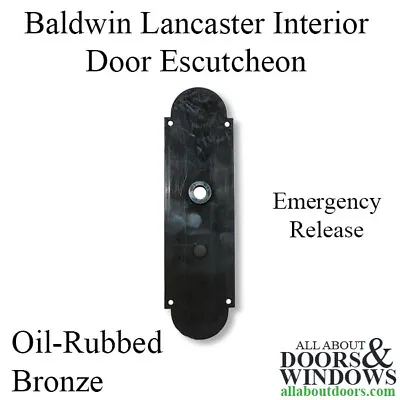 Baldwin Lancaster Back Plate Interior Door Escutcheon Plate Solid Brass • £77.20