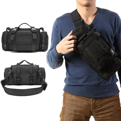 Military Duffel Waist Bag Molle Bicycle/Motorcycle Waterproof Fanny Camera Bag • $17.98