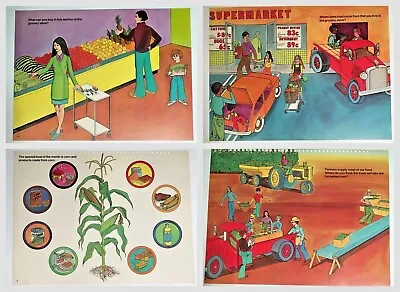 1970s Educational Posters - Food & Foodways  17 X 22 1/2  EUC - You Choose • $9.95
