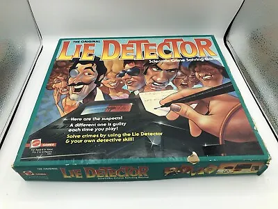 Vintage Lie Detector Game Original Lie Detector Board Game 1987 Mattel • £38.58