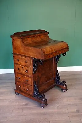 An Exceptional Orignal Burr Walnut Piano Top Davenport • £2450