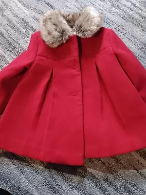Baby Girls Coat 9-12 Months • £7
