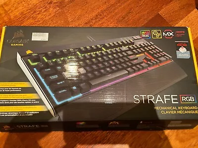 CORSAIR STRAFE RGB Mechanical Gaming Keyboard Cherry MX Silent • $40