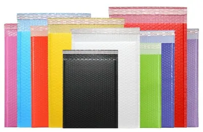 Shipping Bubble Mailers Poly Mailing Padded Envelopes Bags ANY SIZE 12 COLORS  • $49.99
