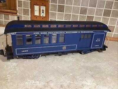 G Scale Bachmann Big Haulers Royal Blue Lighted Mail Car #1063 • $39.99