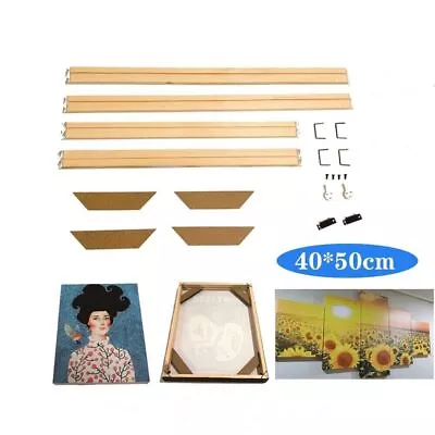 40x50cm Canvas Stretcher Bars Wooden Frames For Oil Painting Art DIY Stretching • £11.99