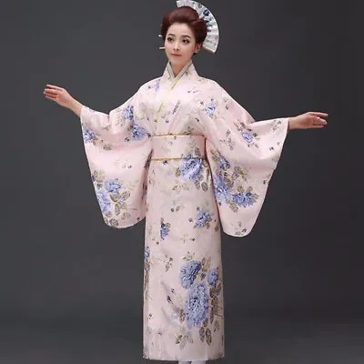 2022 Japanese Women's Original Yukata Dress Belt Show Dance Costume • £56.35