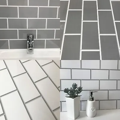 Jubilee Brick Tile Effect Bathroom Shower Wet Wall Panels PVC Cladding Kitchen • £0.99