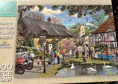 WHSmith 1000 Pieces Party  On The Village Green • £5.99