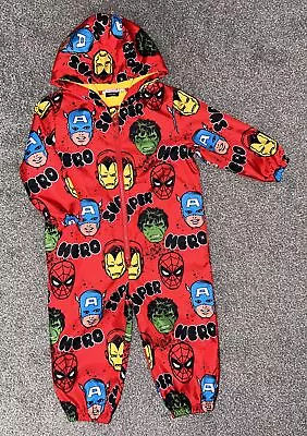 Bnwt George @ Asda Marvel Puddle Suit Age 1.5-2 Rrp £16 • £8