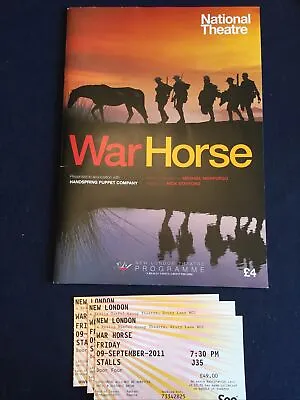 War Horse National Theatre 2011  Programme & Tickets  • £4