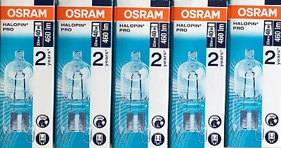 £12 • Buy 5x Osram 33W=40W G9 2pin Halopin Halogen Capsule Clear 66733 Dimmable Light Bulb