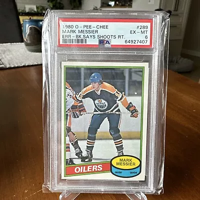 1980-81 O-Pee-Chee Mark Messier Rookie #289 PSA 6 • $0.72