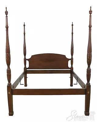 53194EC: HENKEL HARRIS Queen Size Mahogany Poster Bed • $3695