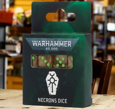 Necrons Orange D6 Dice Set | Ankh Of The Triarch Icon | Warhammer 40k Accessory • £42