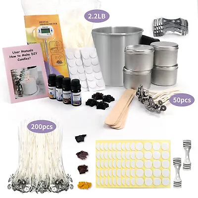 £29.99 • Buy Candle Making Kit DIY Craft Tool Pouring Pot, Wicks, Soy Wax Christmas Gifts