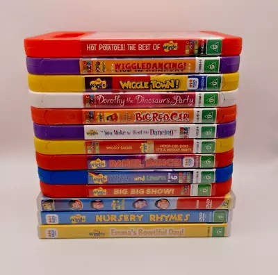 The Wiggles Lot Of 13 DVD Bundle Set 13-Discs PAL Region 4 - Free Postage • $65.95