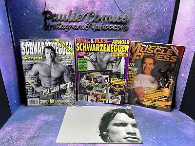 3-Arnold Schwarzenegger Collectors Issue Lot Muscle Magazine Fitness Flex 1997 • $55