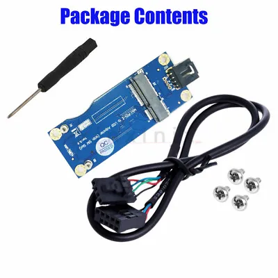 Mini PCI-E To USB Adapter W/ SIM Card Slot For LTE/WWAN Module Horizontal • $8.58