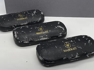 3x Maserati Glasses Case Hard Case Black Vintage • $21.66