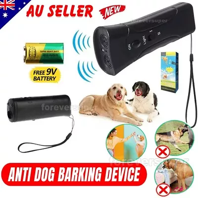 Ultrasonic Anti Bark Device Dog Barking Control Stop Repeller Trainer Train Tool • $13.29