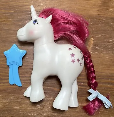 $19.99 • Buy Vintage 1983 My Little Pony G1 MLP MOONDANCER Unicorn Pony W/ Star Brush Ribbon