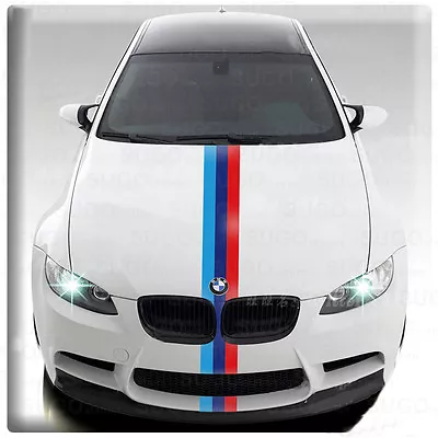 BMW M-POWER 3-Colored European Car Racing Decal DIY Vinyl Sticker Wrap Paint • $7.19