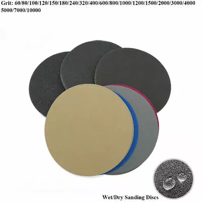 $1.40 • Buy 6'' 150mm Hook And Loop Sanding Discs 60-10000 Grit Wet Dry Sandpaper Sander Pad