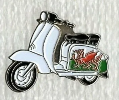 Lambretta Scooter Pin Badge. Welsh Flag Wales. Metal. Enamel. Mods Scooterist  • £1.60