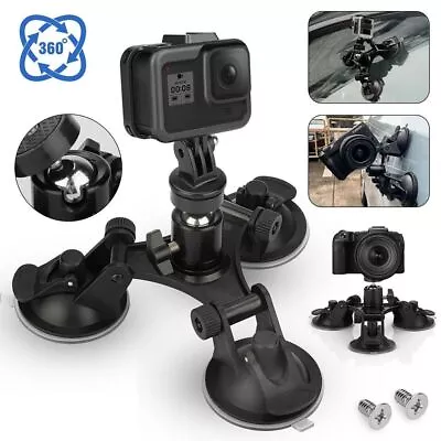 Triple Suction Cup Expansion Adapter For DJI Osmo/GoPro Hero 10 9 8 7 6 5 • $16.77