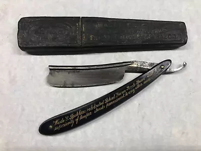 *WADE & BUTCHER*  Patent Frame Back Razor ~7/8  Blade Matching Coffin (M1206) • $385