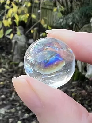 Clear Rainbow Quartz Ball AAA+ : Master Healer : Clarity • £6.99