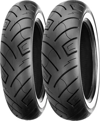 120/70B21 Front & 150/80B16 Rear 777 White Wall Reinforced Tires Set Shinko • $310.19