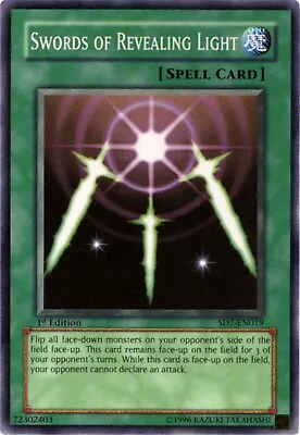 Swords Of Revealing Light - SD7-EN019 - Common - 1st Edition - YuGiOh • £1.70