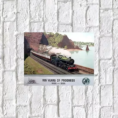 GWR Train Retro Tin Metal Sign Nostalgic Art Gift Home Decor Pub • £3.95