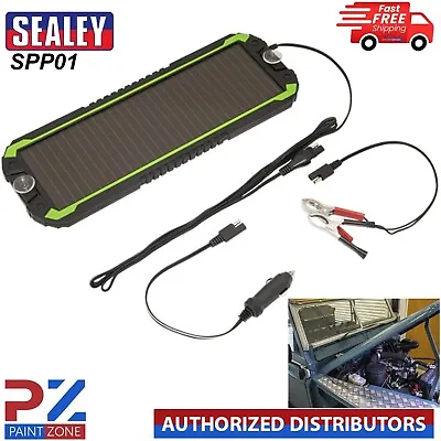 Sealey SPP01 12V CarVanBoatCaravanCamper Solar Panel Trickle Battery Charger • £22.68